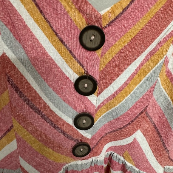 My Michelle Pink and Yellow Dress - Picture 3 of 8